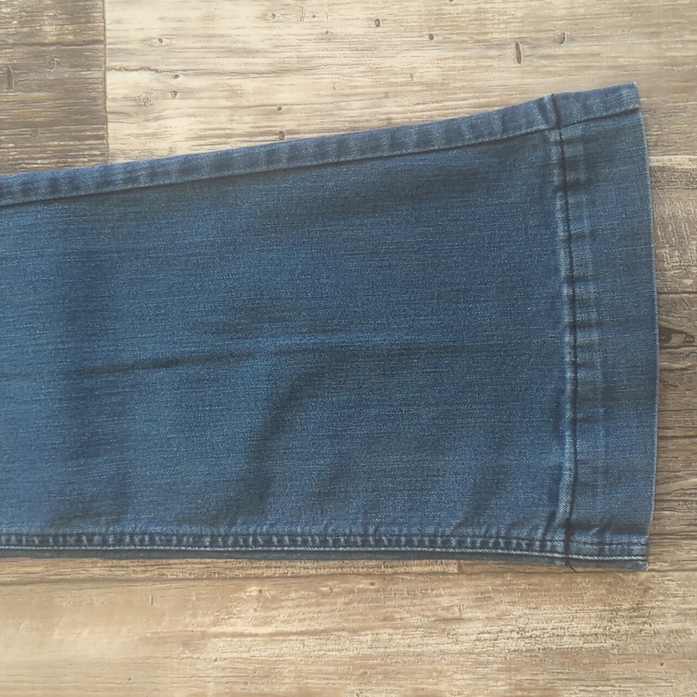 KIMES RANCH Women's Lola Dark Indigo Trouser Cut Flare Jeans jeans sz 6x36L EUC - Picture 11 of 16